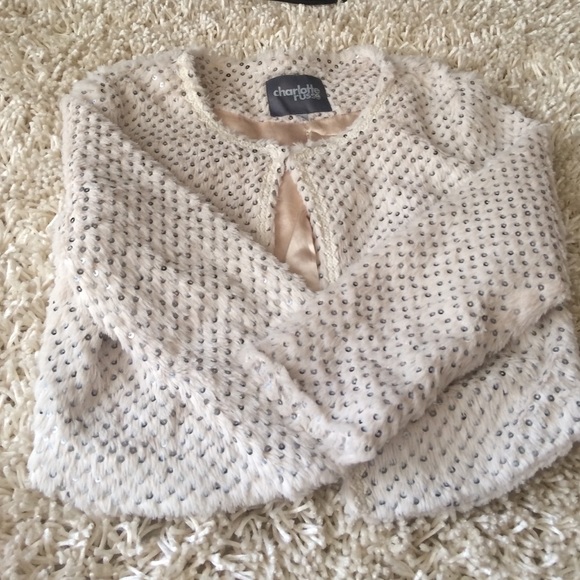 CHARLOTTE RUSSE FUR & SEQUINED COAT!!!