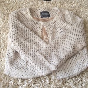 CHARLOTTE RUSSE FUR & SEQUINED COAT!!!