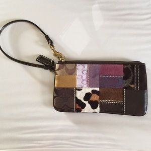 Coach multicolored wristlet
