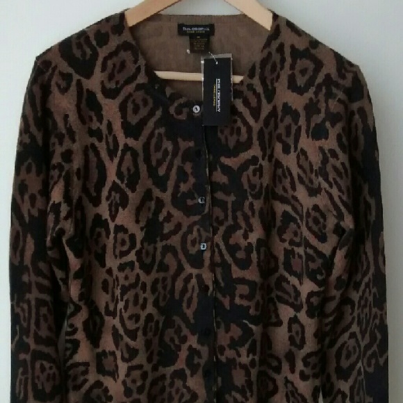 Philosophy cashmere leopard sweater
