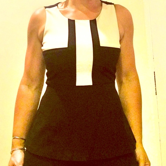 Colorblock Peplum top by Banana Republic 4