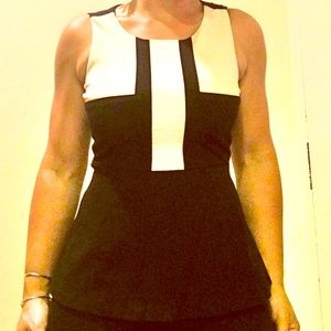 Colorblock Peplum top by Banana Republic 4
