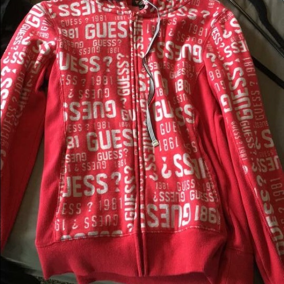 Guess Womens zip up hoodie, EUC size large - Picture 2 of 2