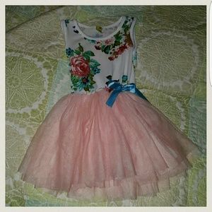 Toddler Girls Boutique Floral Tutu Dress 3T