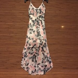 Floral High Low Dress