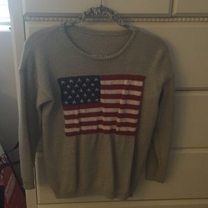 Long sleeve Brandy Melville American flag sweater