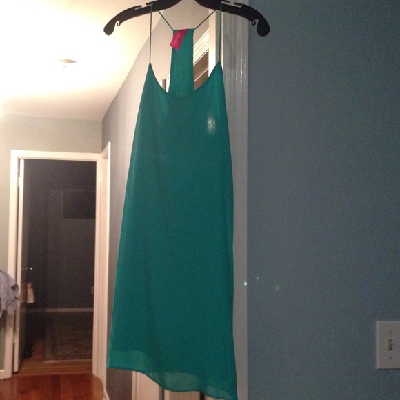 Pookie and Sebastian green dress