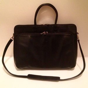 Levenger Majorca Black Briefcase/Laptop Bag