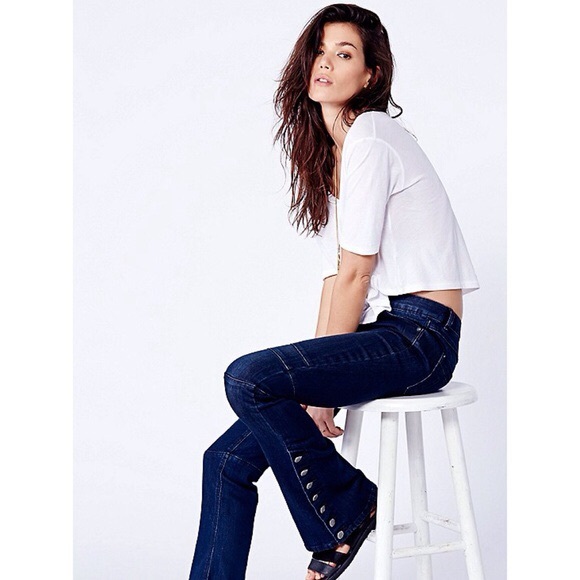 Skyler Seamed Skinny Flare Jeans