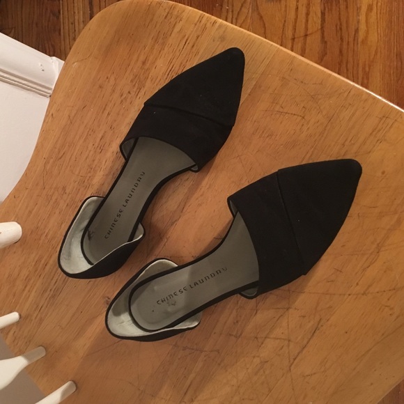 Chinese Laundry D'Orsay Flats, Black, Sz 8