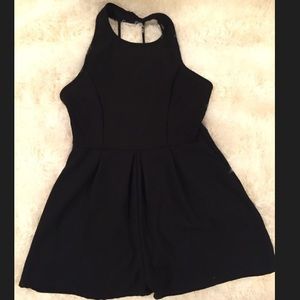 Black romper open back