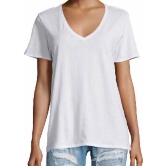 White VNeck Tshirt