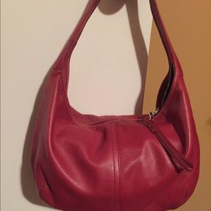 Coach Red Hobo Purse