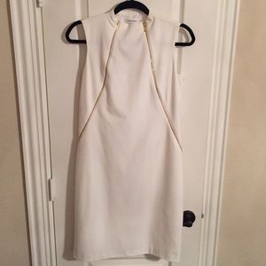 Edgy but Sexy White Calvin Klein Dress