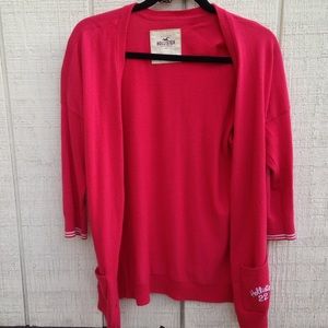 Pink Hollister cardigan