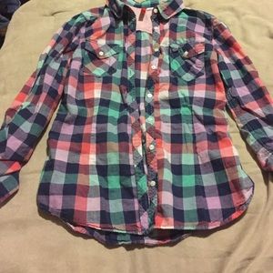 Multi colored flannel