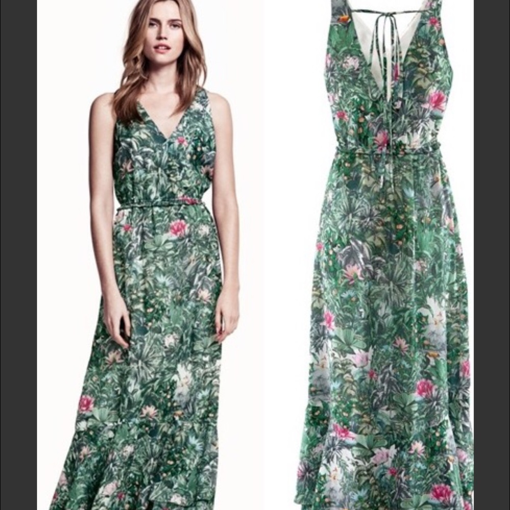 Multi colored maxi dress.