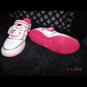 Nike pink heart shoes