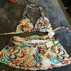 Perry Ellis two piece bathing suit
