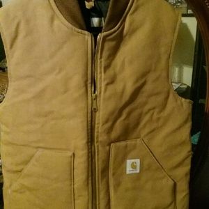 Carhart Duck Work Vest   with Puffy quilted lining