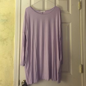 Lilac tunic with pockets