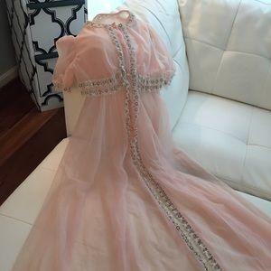 Beautiful pastel soft sheer pink robe