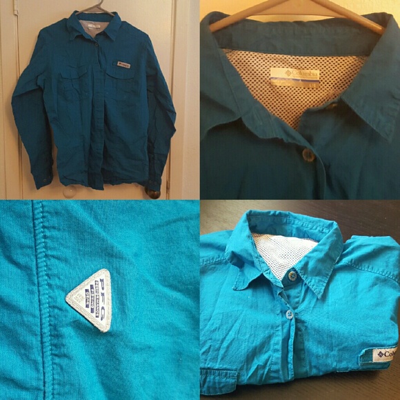 Columbia Fishing Shirt Turquoise