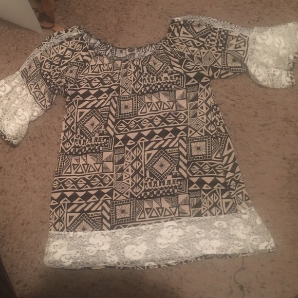 J&M (size small) Aztec print blouse