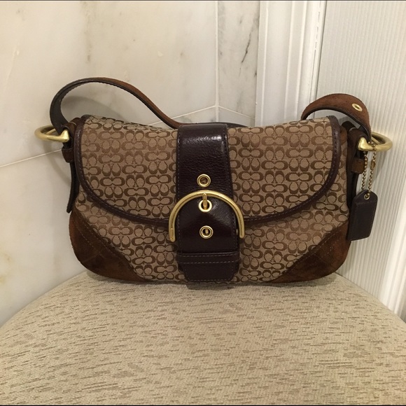 Brown hobo coach bag - Picture 1 of 2