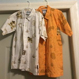 Boys Columbia Button-Up Short Sleeve Shirts
