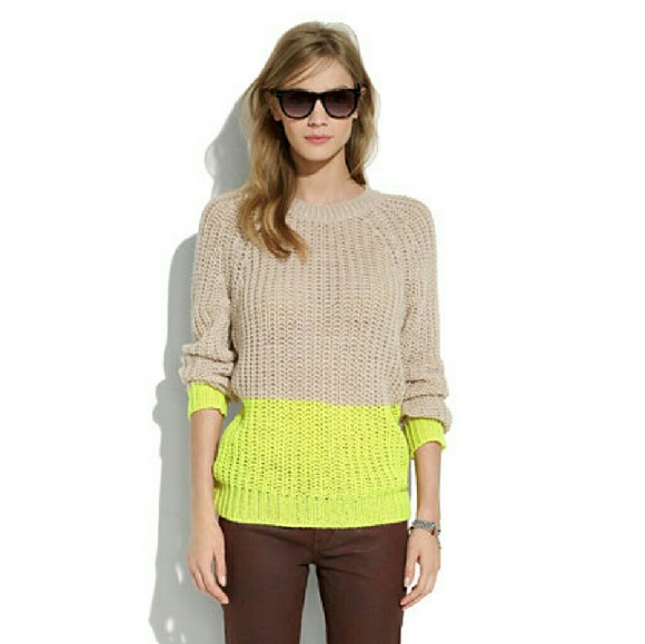 Madewell color block sweater