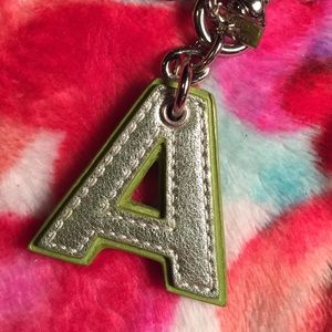 "A" Letter Coach Keychain