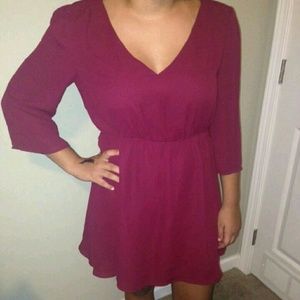 Forever 21 burgundy dress