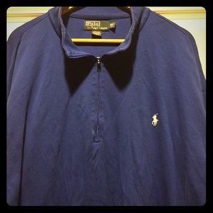 Blue Polo Ralph Lauren Half Zip Sweatshirt