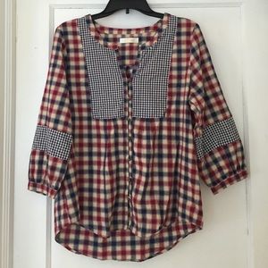 Cute Plaid Boutique Top