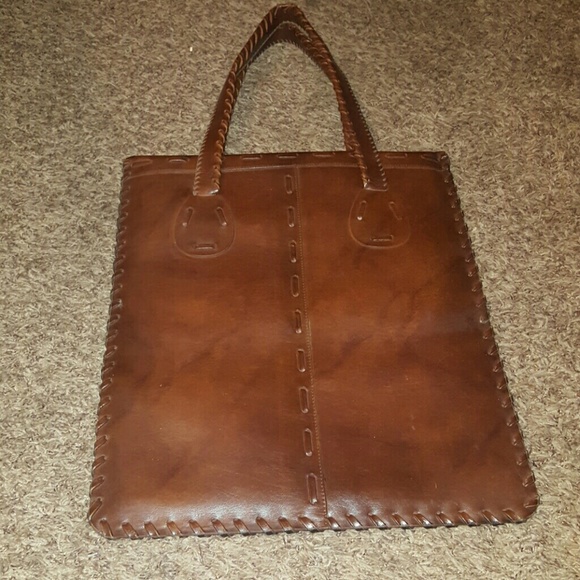 Vintage brown leather purse