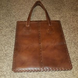 Vintage brown leather purse