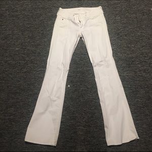 Hudson white bootcut jeans