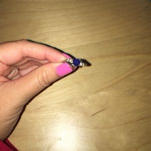 Heart shaped stone ring