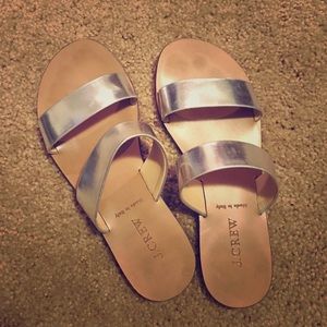 J.Crew Metallic Sandals