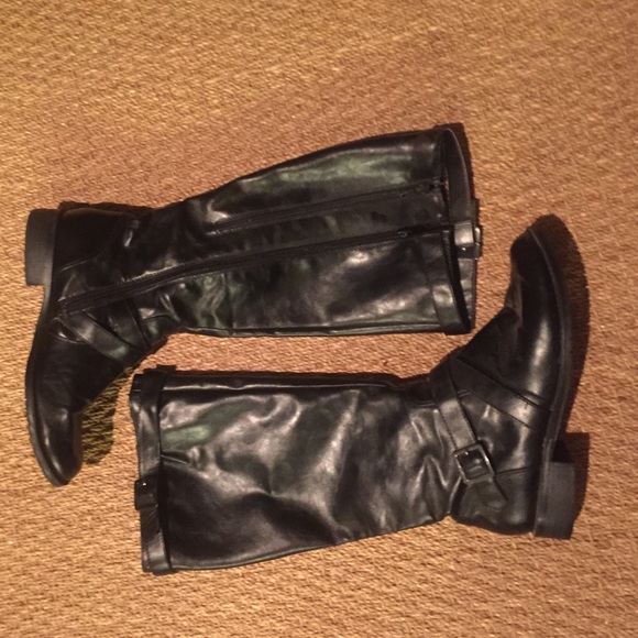 Tall black boots
