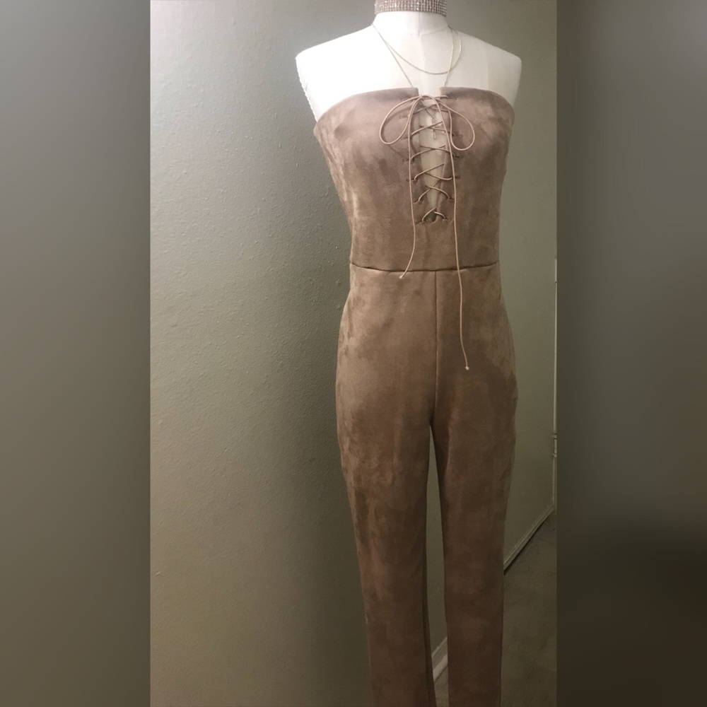 HP Aisha Suede Jumpsuit - Picture 7 of 8