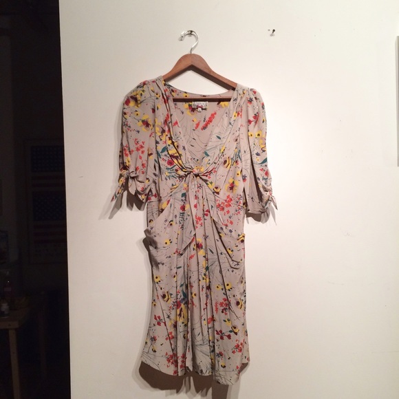Silk Floral Dress