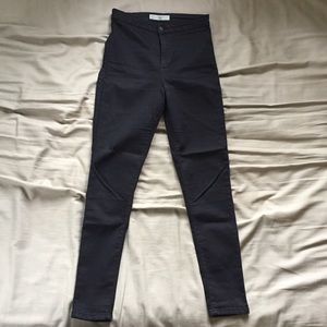 TOPSHOP Joni jeans black high-waisted jeans