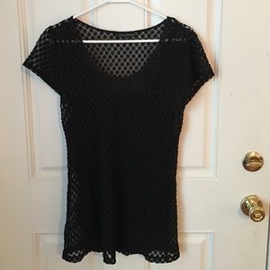 Banana Republic black lace top with Cami medium M