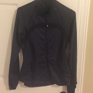 Navy Lulu Lemon Zipper Running Jacket