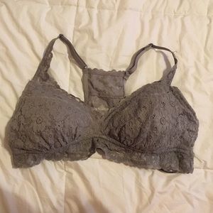 Aerie gray lace bralette