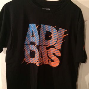 Black Adidas Cotton Athletic Tee