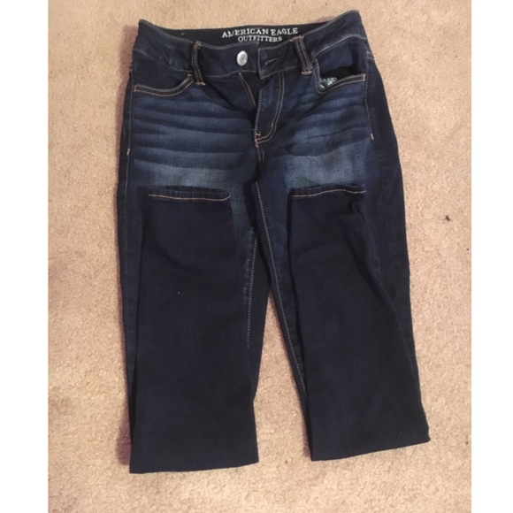 Dark wash AE high rise jegging