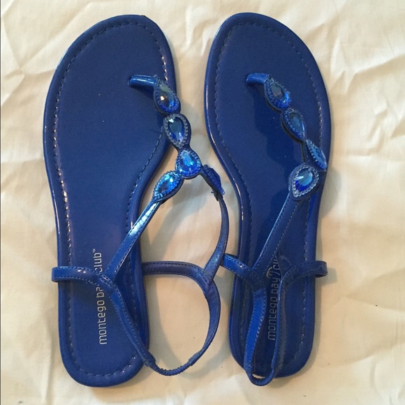 Blue sandals